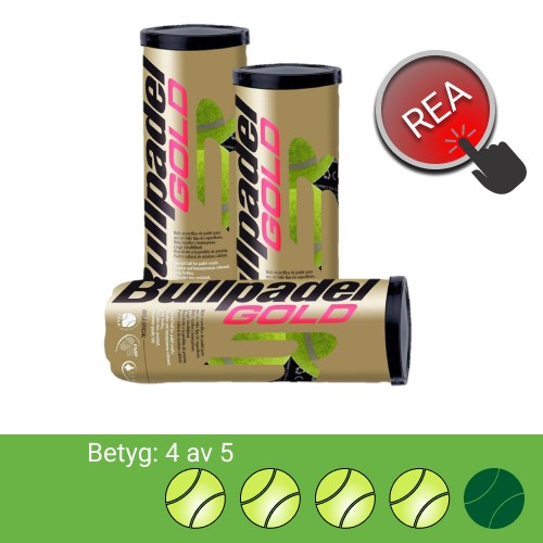 bullpadel Gold 3 st bollrör